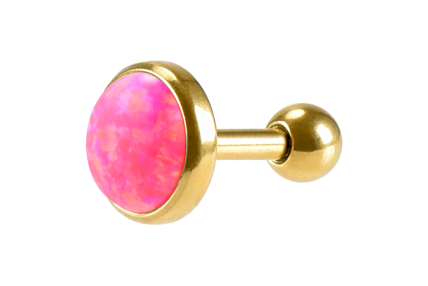 Chirurgenstahl Ohrpiercing SYNTHETISCHER OPAL ++SALE++